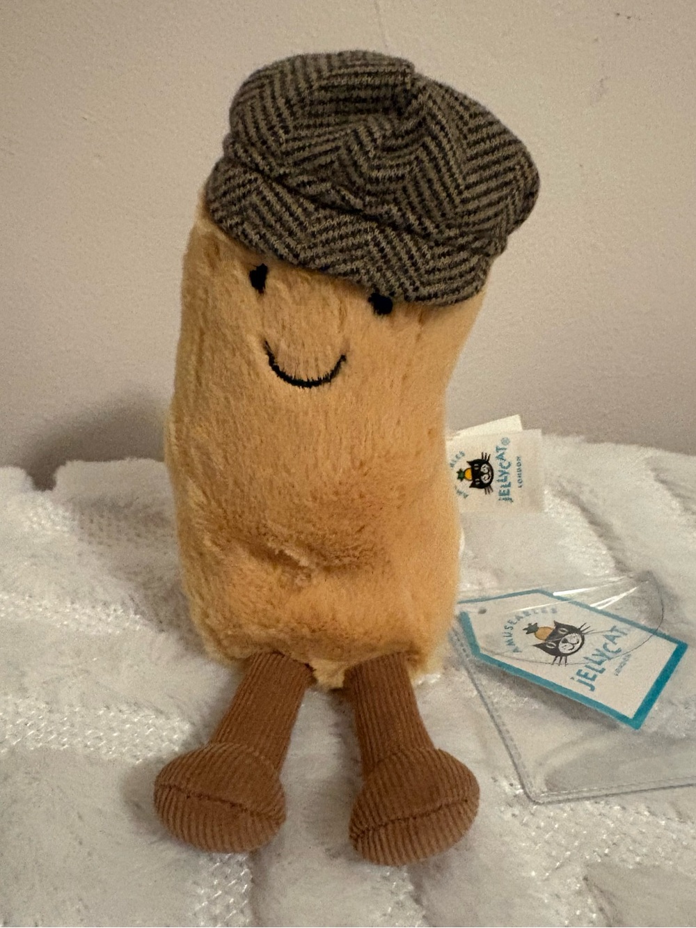 NWT Jellycat Charlie Chip Plush Soft Toy Amuseables Fry Cap Fish Chips London